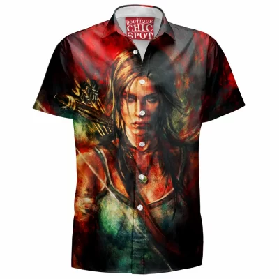 Game Hawaiian-Shirt, Tom Raider Hawaiian-Shirt