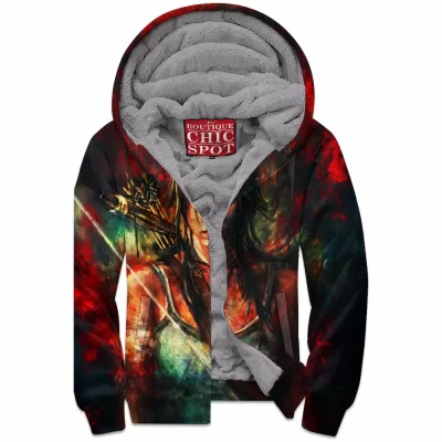 Game Zip-Fleece-Hoodie, Tom Raider Zip-Fleece-Hoodie