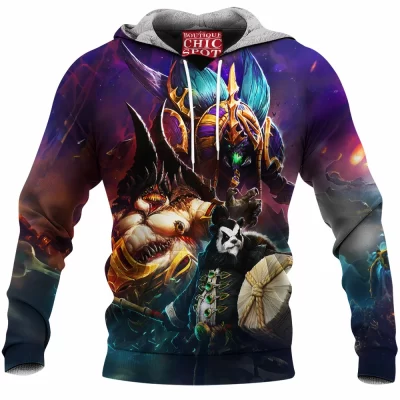 Dota Fleece-Hoodie, Warcraft Fleece-Hoodie, Game Fleece-Hoodie