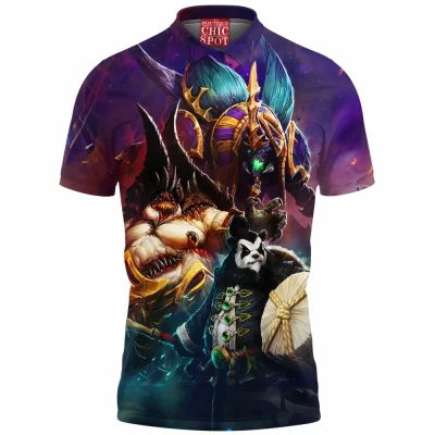 Dota Polo Shirt, Warcraft Polo Shirt, Game Polo Shirt