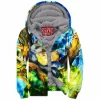 Anime Zip-Fleece-Hoodie, Totoro Zip-Fleece-Hoodie, Ghibli Zip-Fleece-Hoodie