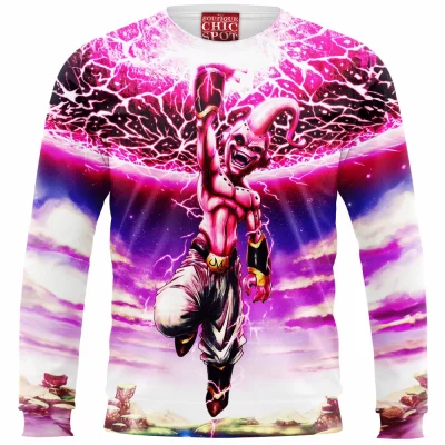 Dragon Ball Zip Sweatshirt, Anime Zip Sweatshirt, Majin Buu Zip Sweatshirt