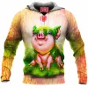 Pig Fleece-Hoodie