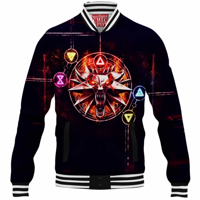 The Witcher Logo Baseball Jacket