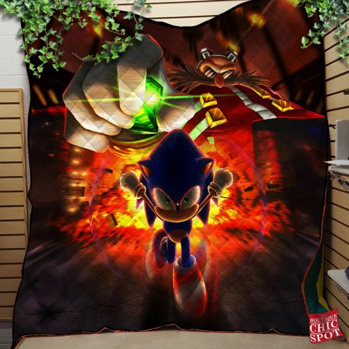 Sonic Quilt Blanket