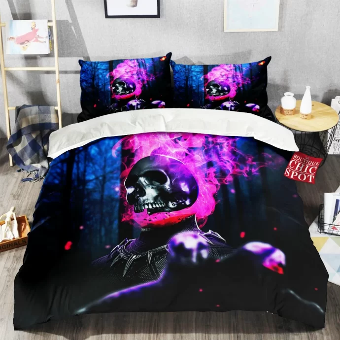 Ghost Rider Black Panther Bedding Set