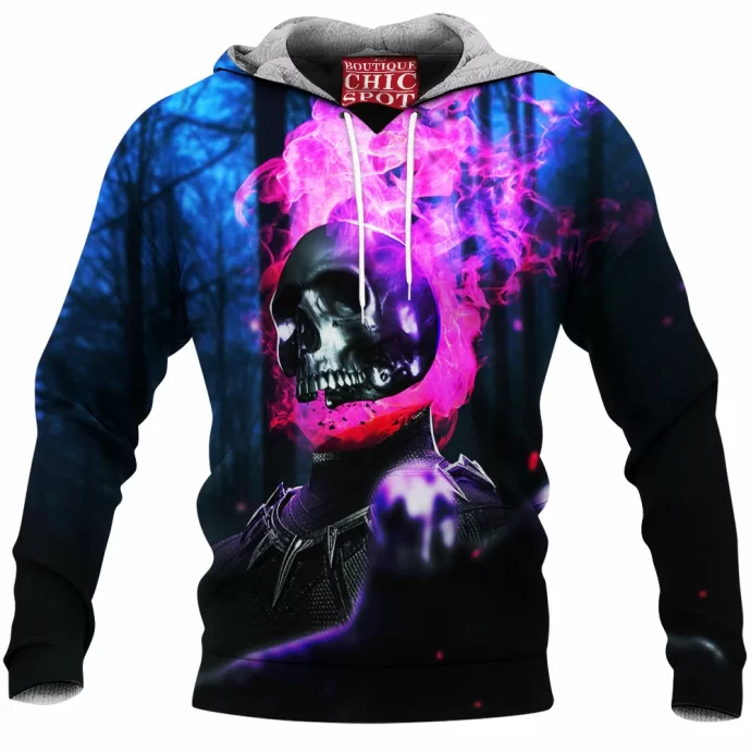 Ghost Rider Black Panther Fleece Hoodie