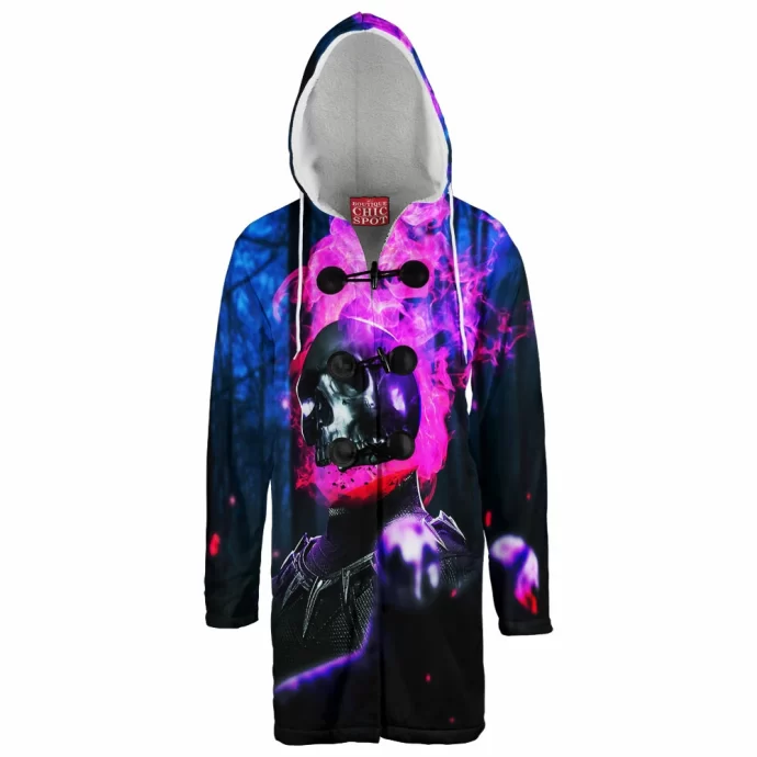 Ghost Rider Black Panther Hooded Cloak Coat