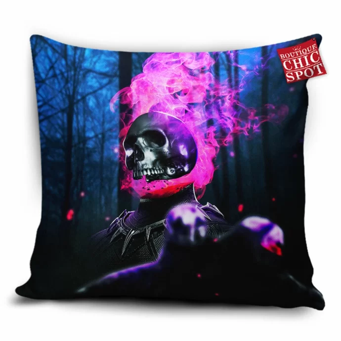 Ghost Rider Black Panther Pillow Cover