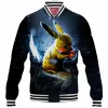 Anime Baseball-Jacket, Pikachu Baseball-Jacket, Pokemon Baseball-Jacket