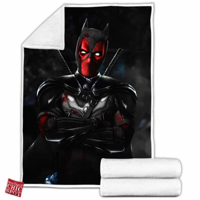 Batman Deadpool Fleece Blanket