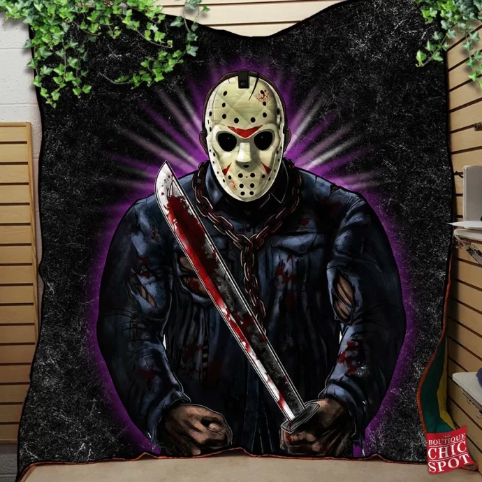 Jason Voorhees Quilt Blanket