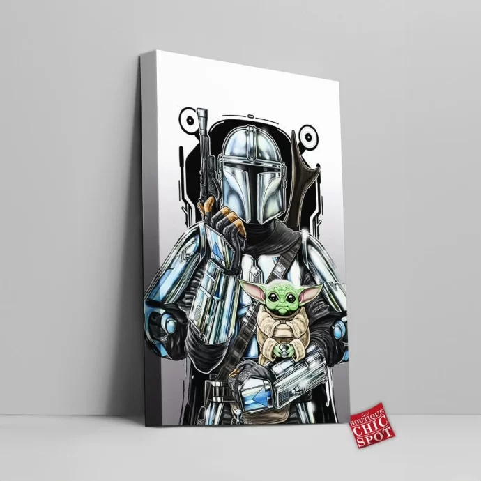 Mandalorian Canvas Wall Art