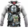 Sci-Fi Fleece-Hoodie, Star Wars Fleece-Hoodie, The Mandalorian Fleece-Hoodie