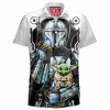 Sci-Fi Hawaiian-Shirt, Star Wars Hawaiian-Shirt, The Mandalorian Hawaiian-Shirt