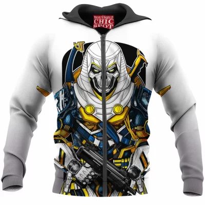 Comic Zip-Hoodie, Taskmaster Zip-Hoodie