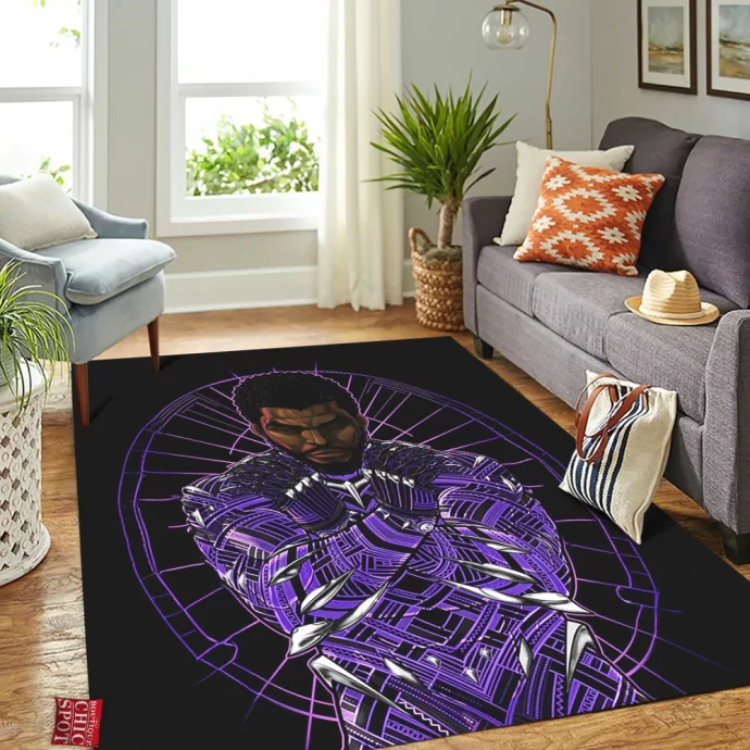 Black Panther Rectangle Rug