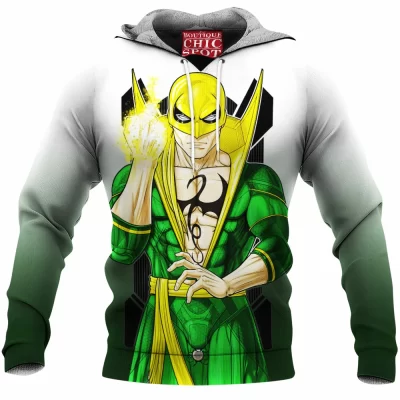Comic Fleece-Hoodie, Iron Fist Fleece-Hoodie