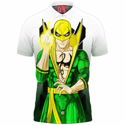 Comic Polo Shirt, Iron Fist Polo Shirt