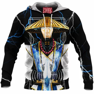 Game Fleece-Hoodie, Mortal Kombat Fleece-Hoodie, Raiden Fleece-Hoodie