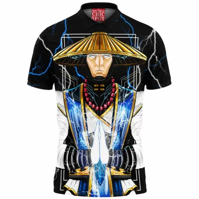 Game Polo Shirt, Mortal Kombat Polo Shirt, Raiden Polo Shirt