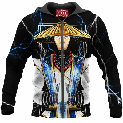 Game Zip-Hoodie, Mortal Kombat Zip-Hoodie, Raiden Zip-Hoodie