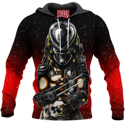 Horror Hoodie, Predator Hoodie, Sci-Fi Hoodie