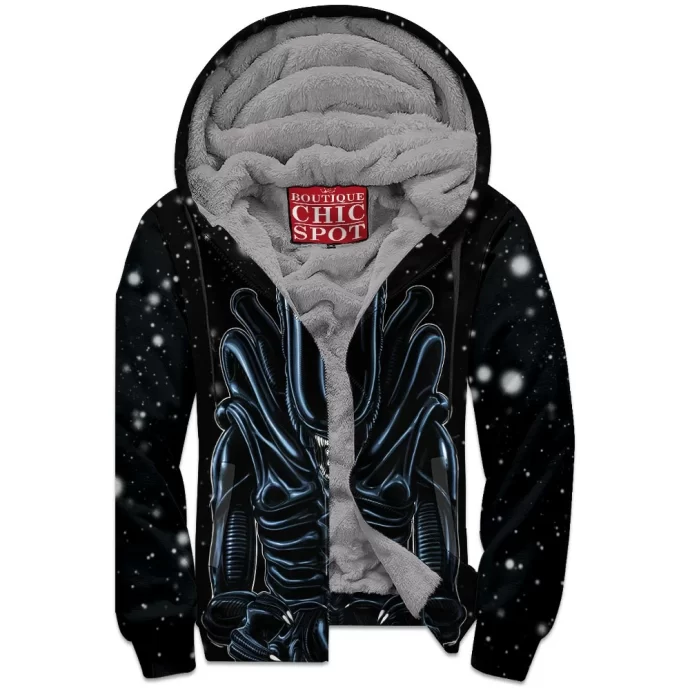 Alien Zip Fleece Hoodie