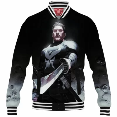 Comic Baseball-Jacket, Punisher Baseball-Jacket