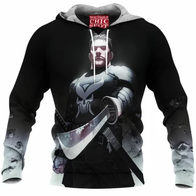 Comic Fleece-Hoodie, Punisher Fleece-Hoodie