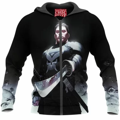Comic Zip-Hoodie, Punisher Zip-Hoodie