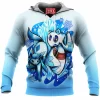 Anime Fleece-Hoodie, Glaceon Fleece-Hoodie, Pokemon Fleece-Hoodie