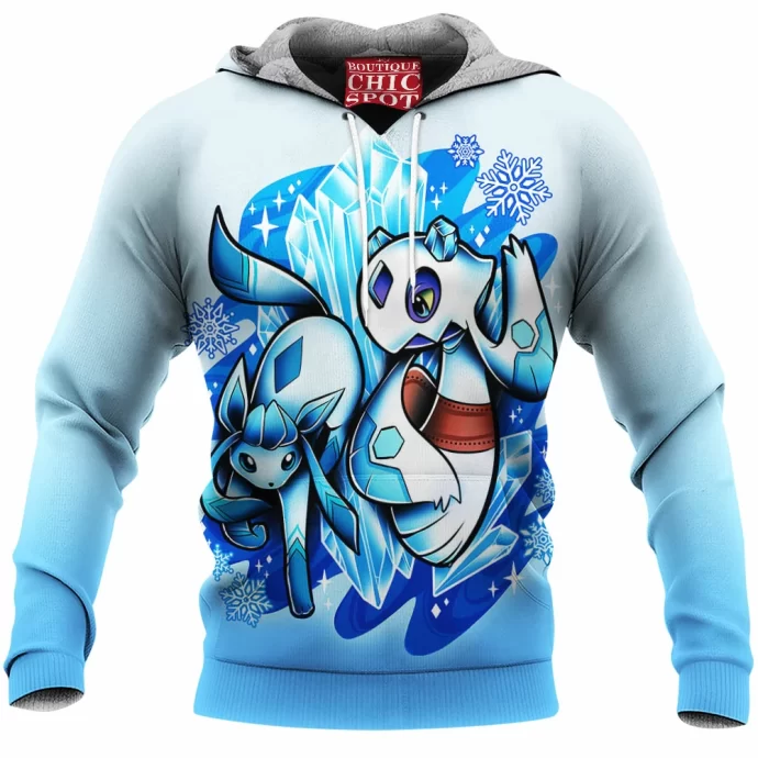 Glaceon Frosslass Fleece Hoodie