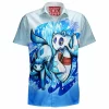 Anime Hawaiian-Shirt, Glaceon Hawaiian-Shirt, Pokemon Hawaiian-Shirt