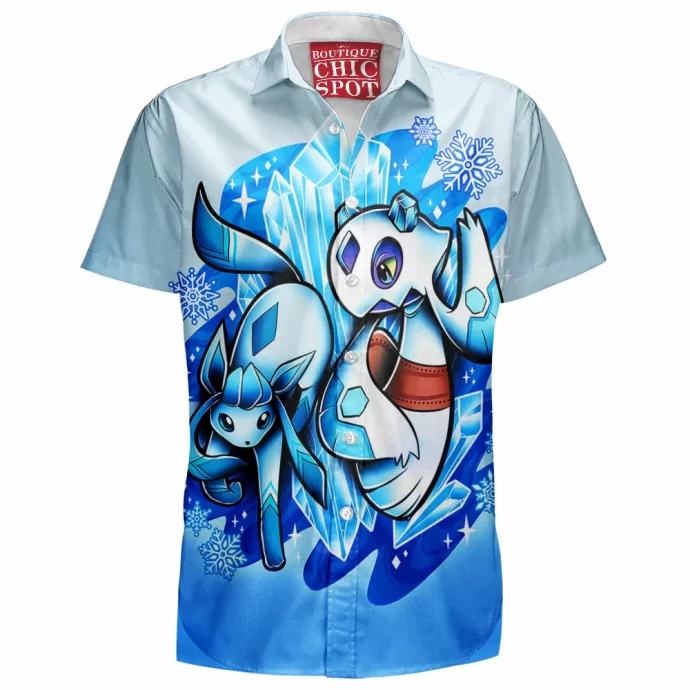 Glaceon Frosslass Hawaiian Shirt