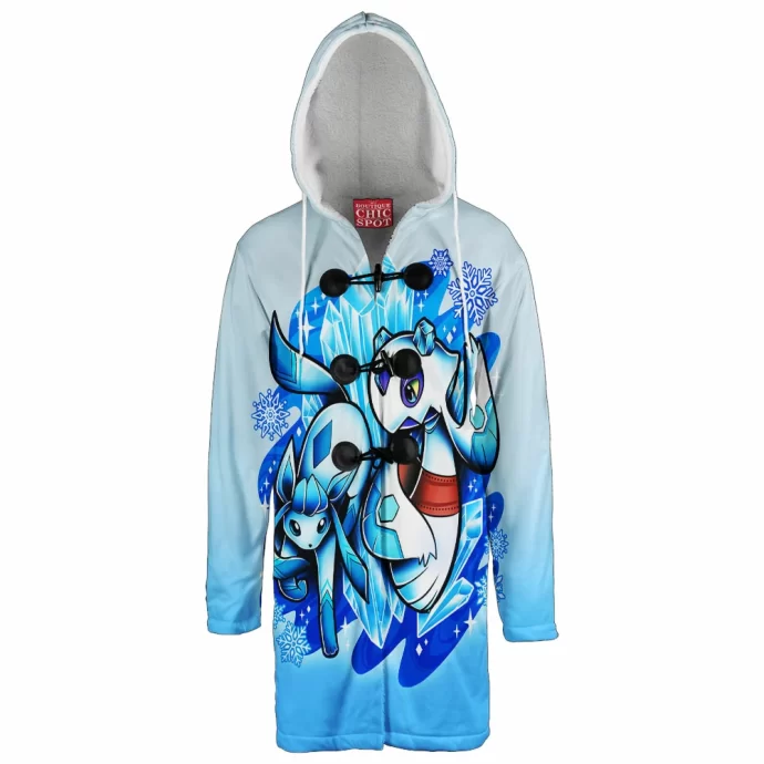 Glaceon Frosslass Hooded Cloak Coat