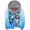 Anime Zip-Fleece-Hoodie, Glaceon Zip-Fleece-Hoodie, Pokemon Zip-Fleece-Hoodie