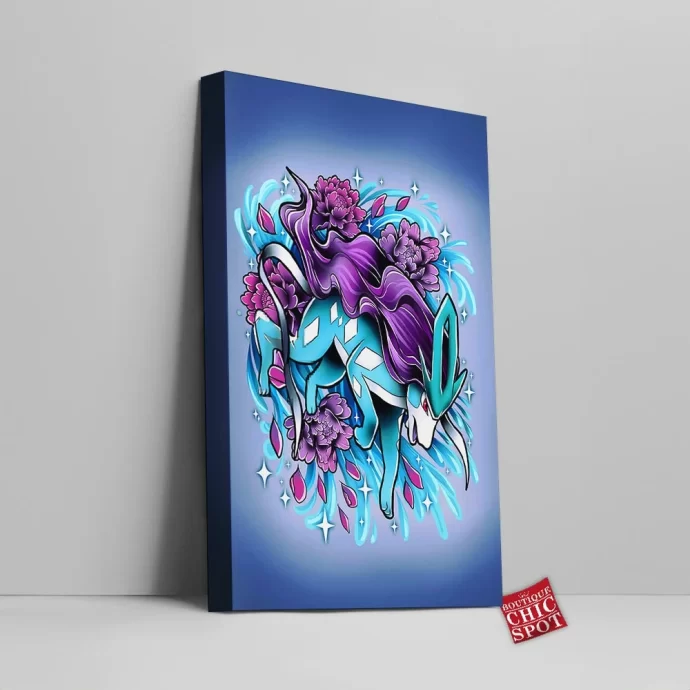 Suicune Tattoo Canvas Wall Art