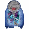 Anime Zip-Fleece-Hoodie, Suicune Zip-Fleece-Hoodie, Pokemon Zip-Fleece-Hoodie