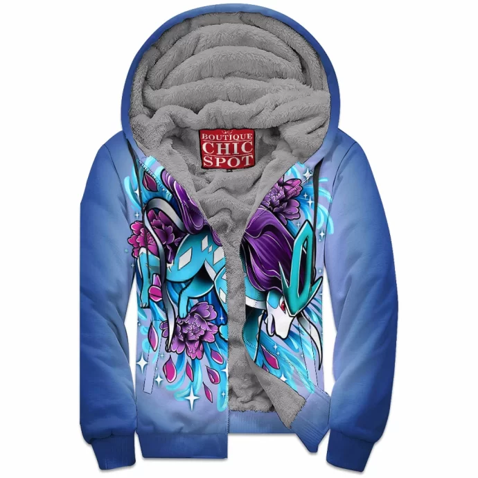 Suicune Tattoo Zip Fleece Hoodie