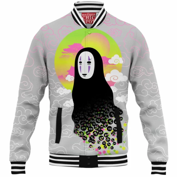 No Face And Soot Sprites Baseball Jacket