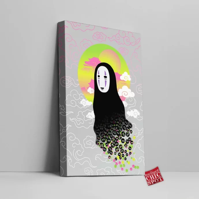 No Face And Soot Sprites Canvas Wall Art