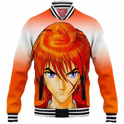 Anime Baseball-Jacket, Kenshin Himura Baseball-Jacket