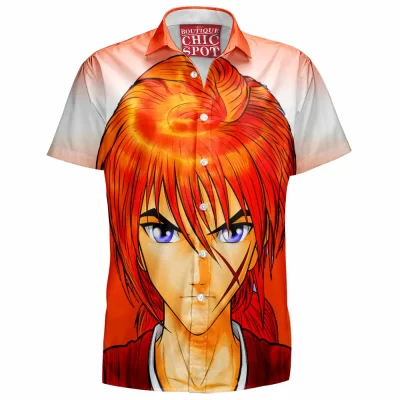Anime Hawaiian-Shirt, Kenshin Himura Hawaiian-Shirt