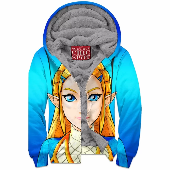 Zelda Zip Fleece Hoodie