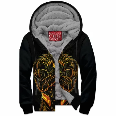 Black Panther Zip-Fleece-Hoodie, Comic Zip-Fleece-Hoodie
