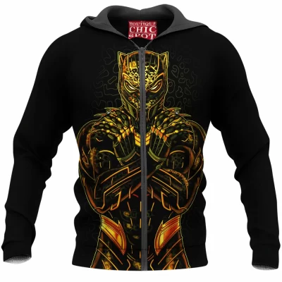 Black Panther Zip-Hoodie, Comic Zip-Hoodie