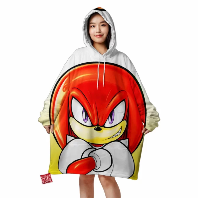 Knuckles The Echidna Blanket Hoodie