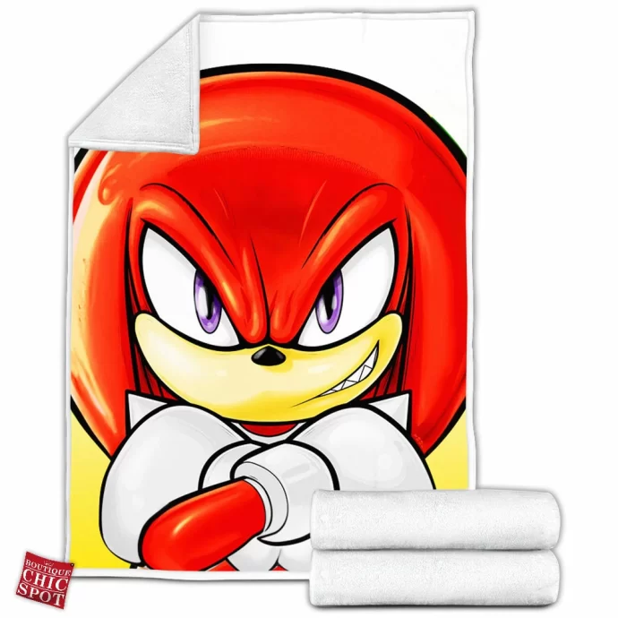 Knuckles The Echidna Fleece Blanket