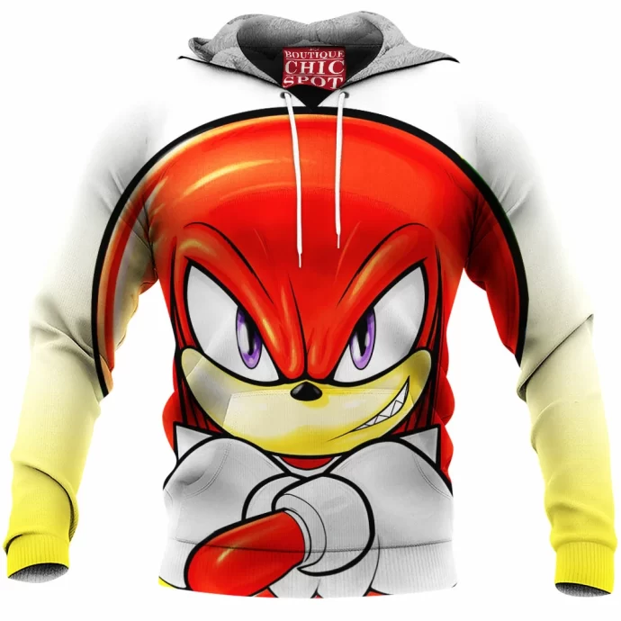 Knuckles The Echidna Fleece Hoodie